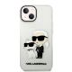3. Karl Lagerfeld Glitter Karl&Choupette case for iPhone 14 Plus - transparent