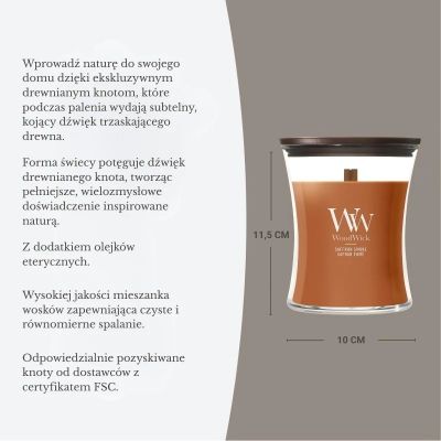 3. SAFFRON SMOKE WOODWICK Medium Candle