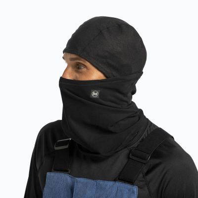 3. BUFF TECH FLEECE HINGED BALACLAVA SOLID BLACK balaclava