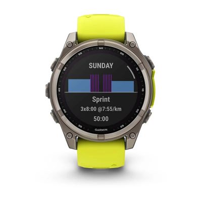 4. Garmin Fenix 8 Solar Sapphire Yellow Watch