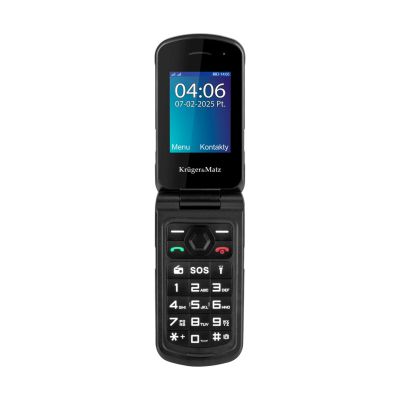 2. KRUGER&MATZ PHONE IRON 5 FLIP 4G KM0466 BLACK