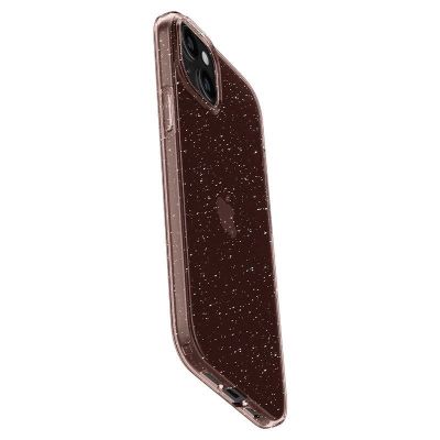 16. Spigen Liquid Crystal Glitter iPhone 15 Plus Case - Pink/Clear