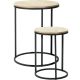 2. SET OF 2 COFFEE TABLES WITH WOODEN TOP
