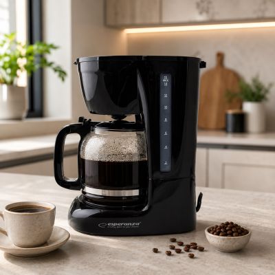 10. Esperanza Arabica EKC005 drip coffee machine (950W; black)