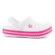 6. CROCS CROCBAND KIDS CLOG WHITE/PINK CRUSH 207006-6WU
