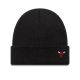 New Era NBA Chicago Bulls Mini Logo Black Cuff Knit Beanie - 60691109