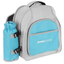 THERMAL PICNIC BACKPACK BLUE AND GREY 25L ENERO CAMP