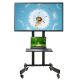 Maclean TV stand trolley, professional, on wheels, max 32-65", max 40kg, MC-739