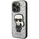 2. Karl Lagerfeld KLHCP14LGFKPG iPhone 14 Pro 6.1 "hardcase silver / silver Glitter Flakes Ikonik