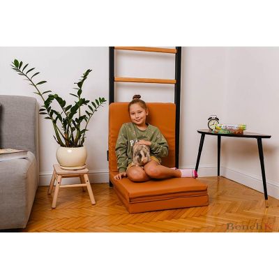 64. GYMNASTIC MATTRESS FOLDABLE BROWN 180CM BENCHK