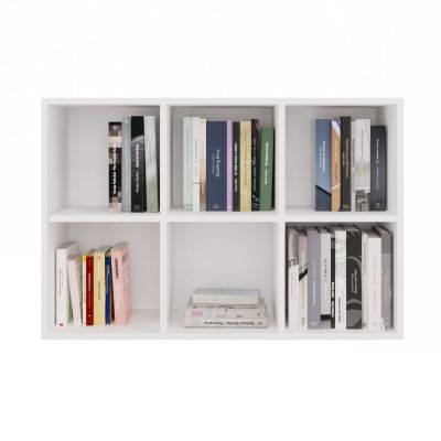 3. MALAX MINI SHELVING 2X3 WHITE