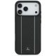 3. Mercedes Leather Star Pattern Stripes MagSafe Case for iPhone 17 Pro Max - Black