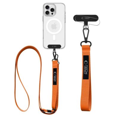 2. Tech-Protect C6S Rope Crossbody Leash - Orange