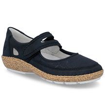 Women's Velcro Shoes Navy Blue Rieker 44859-14