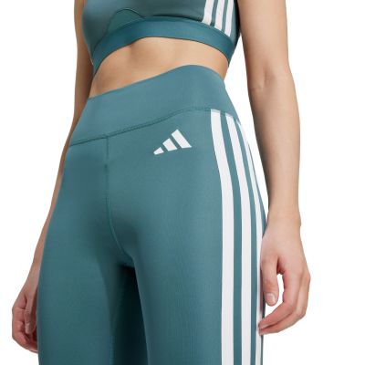 10. Adidas Optime Essentials 3-Stripes 7/8 Women's Leggings Green JY2152