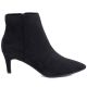 2. Women's insulated ankle boots with a low heel, suede, black, Sergio Leone BT-65
