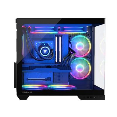 2. MODECOM VOLCANO PANORAMA APEX ARGB 3F MIDI BLACK CASE