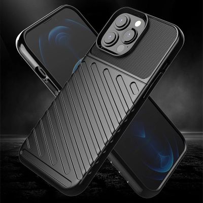 4. Thunder Case Flexible Tough Rugged Cover TPU Case for iPhone 13 Pro Max blue