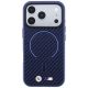3. BMW M Carbon Printed Ring MagSafe Case for iPhone 18 Pro Max / 17 Pro Max – Navy Blue