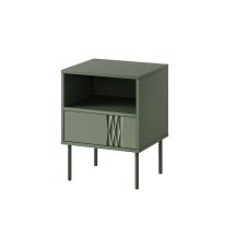 TRESSE bedside table 2 pcs 44x40x53 matt green