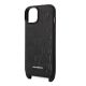 5. Karl Lagerfeld Monogram Plaque Logo Strap Case for iPhone 14 / 15 / 13 6.1" - Black