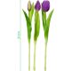 12. BOUQUET OF 7 PURPLE TULIPS 31 CM LIFE-LIKE SPRING DECORATION