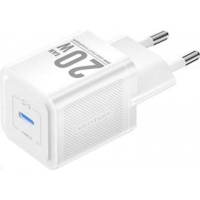 2. Vention USB-C 20W GaN Charger, White