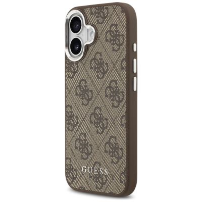 2. Guess 4G Classic Logo MagSafe case for iPhone 17 - brown