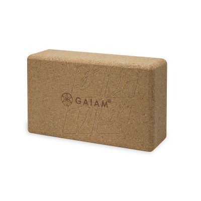 5. GAIAM yoga cube made of cork 52292