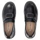 5. Women's leather platform moccasins, patent leather, black, Filippo DP8269