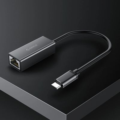 7. Orico XC-R45-V1 USB-C to RJ45 Gigabit Ethernet 1 Gbps Network Adapter - Black