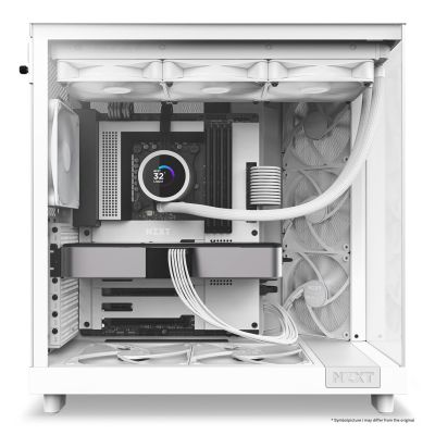 10. NZXT H6 FLOW MIDI TOWER COMPUTER CASE WITH WINDOW WHITE