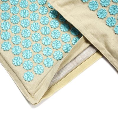 7. Acupressure mat + pillow SMJ sport YG009 Premium Eco (linen coconut buckwheat)