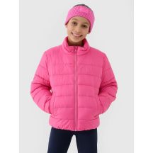 Girls' down jacket with synthetic filling 4F 4FJWSS25TDJAF515-54S