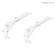 2. MACLEAN FOLDING WALL SHELF BRACKET MACLEAN FOLDING WALL SHELF BRACKET, MIN 350MM, MAX 700MM, MAX 50KG, 2 PIECES, M