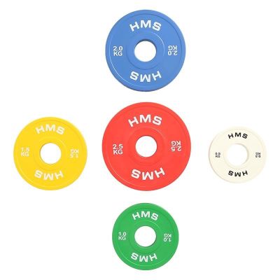 2. Bumper Olympic Plate Set 2x (0.5kg, 1kg, 1.5kg, 2kg, 2.5kg) HMS CBRS Set