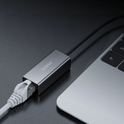 9. Orico XC-R45-V1 USB-C to RJ45 Gigabit Ethernet 1 Gbps Network Adapter - Black