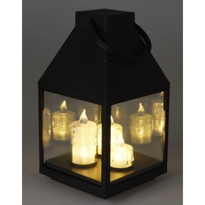7. LANTERN ADVENT LANTERN RORATY LED 25CM 3 CANDLES