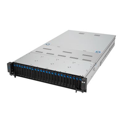 Asus Rack Platform (2U) RS720A-E12-RS24U AMD Epyc 9004 (24x NVMe, 2xM.2, 3xGPU, 2x10Gbe, IPMI, 1+1 2600W)