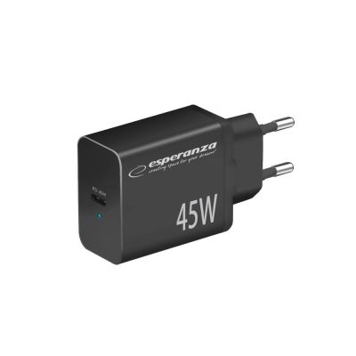 4. ESPERANZA 45W USB-C PD WALL CHARGER EZC108K
