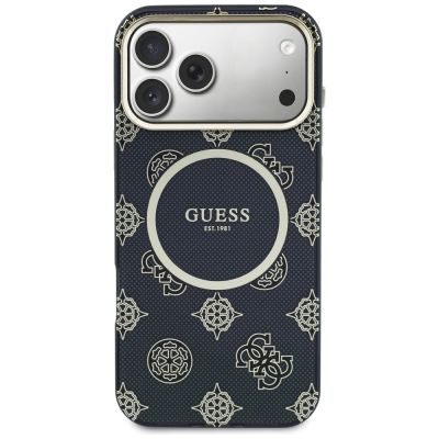3. Guess IML Peony Dot MagSafe Case for iPhone 17 Pro Max - Black