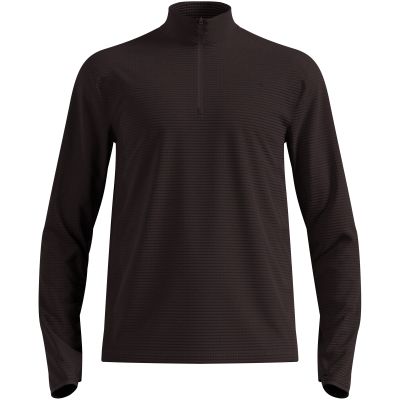 Men’s Odlo Mid layer 1/2 zip ESSENTIAL THERMAL half-zip top, brown