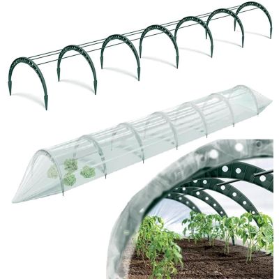 9. FLOO GREENHOUSE FOIL TUNNEL 360CM FOREST GREEN