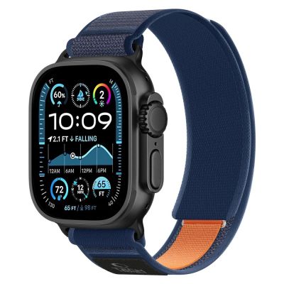 2. Tech-Protect Nylon Elite Strap for Apple Watch 44 / 45 / 46 / 49 mm - Navy Blue