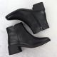 4. Women's insulated ankle boots with a block heel, black, Sergio Leone BT25239