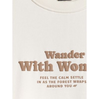 7. Women's oversize sweatshirt without hood 4F 4FRSS26TSWSF2993-11S