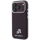 2. Karl Lagerfeld Grained Choupette Head Metal MagSafe case for iPhone 18 Pro Max - burgundy