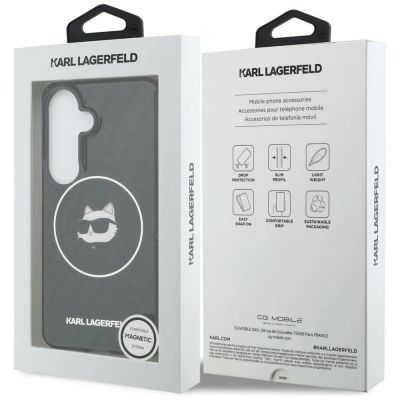 8. Karl Lagerfeld IML Repeated Choupette MagSafe Case for Samsung Galaxy S26 - Black