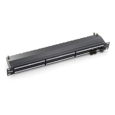 Equip 19-inch Patch Panel 24xRJ45 Cat6a FTP 1U 500MHz RAL9005