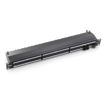 Equip 19-inch Patch Panel 24xRJ45 Cat6a FTP 1U 500MHz RAL9005